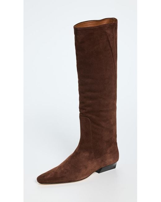 Staud Brown Wally Flat Boots