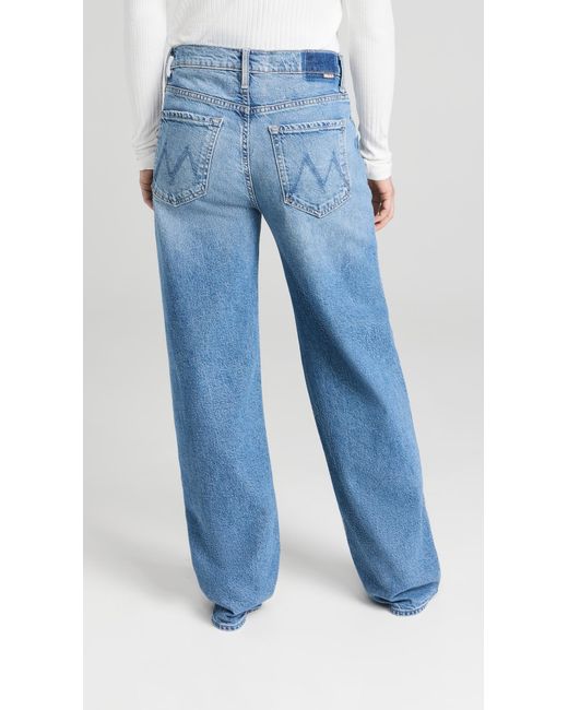 Mother Blue Petite Lil Dodger Sneak Jeans