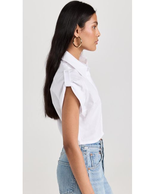 Hevron White Leonora Top