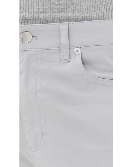 Tibi Gray Garment Dyed Silky Cotton Cropped Slouchy Cargo Jeans