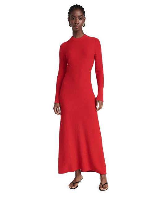 Proenza Schouler Red Proenza Schouer Ara Knit Dress In Viscose Bouce