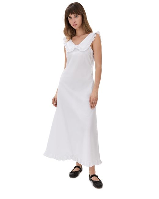 Molly Goddard White Laura Dress 1