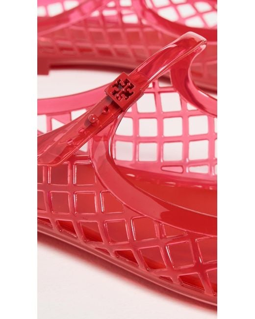 Tory Burch Red Jelly Mellow Mary Jane Sandals