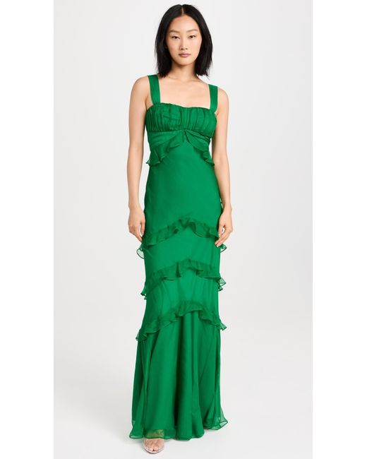 Saloni Green Chandra Dress