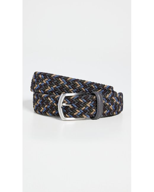 Andersons Black Nylon Woven Belt for men