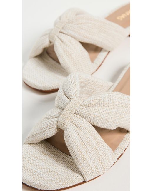 Kaanas White Pacifico Chunky Crisscross Sandals