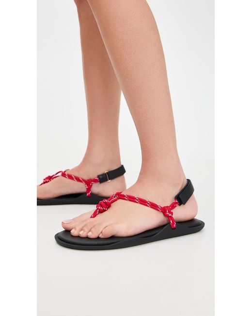 FLOWZE Red Flo Rope Sandals
