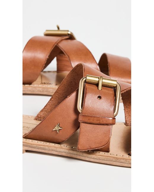 Golden Goose Deluxe Brand Multicolor Margaret Resinated Leather Upper Sandals