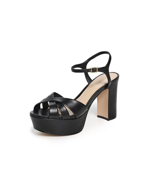 SCHUTZ SHOES Black Keefa Platform Heels