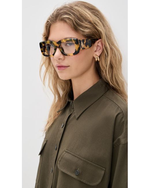 The Attico Black Marfa Glasses
