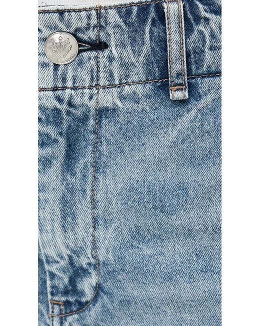 Rag & Bone Blue Jamie High Rise Tailored Culottes