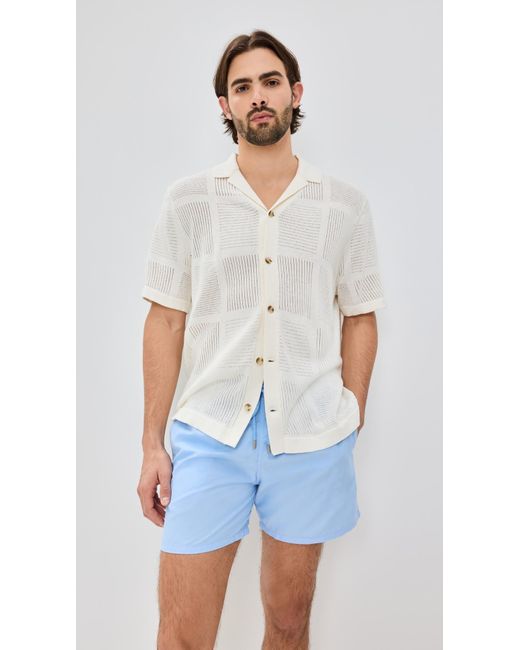 Vilebrequin Blue Moorea Swim Trunks 5.5 for men