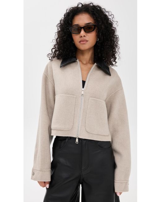 Nanushka Black Phebe Outerwear Jacket
