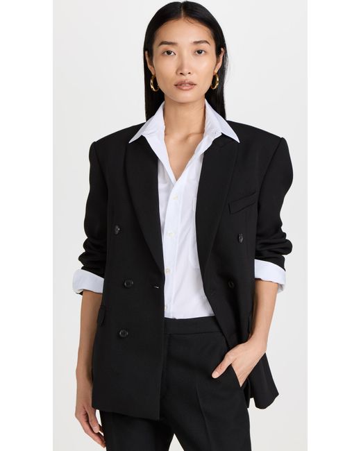 Wardrobe NYC Double Breasted Blazer in Black Lyst