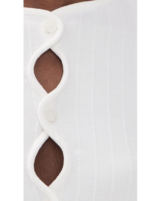 Sixxta White Helen Top