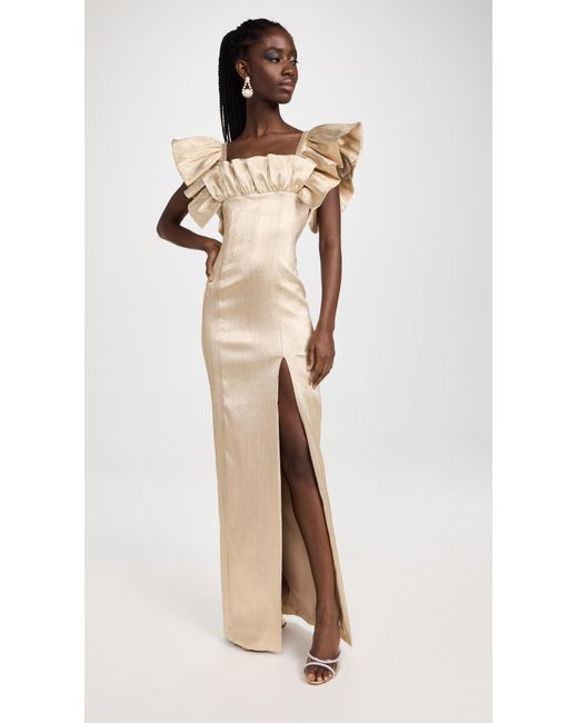 Black halo top ruffle dress