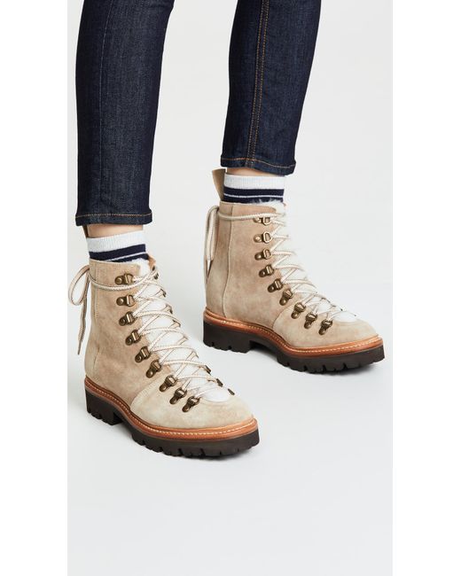 cream combat boots