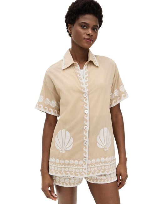 Show Me Your Mumu Natural Parker Button Down