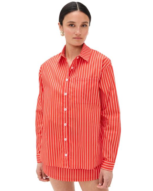 Bailey Rose Red Button Down Top