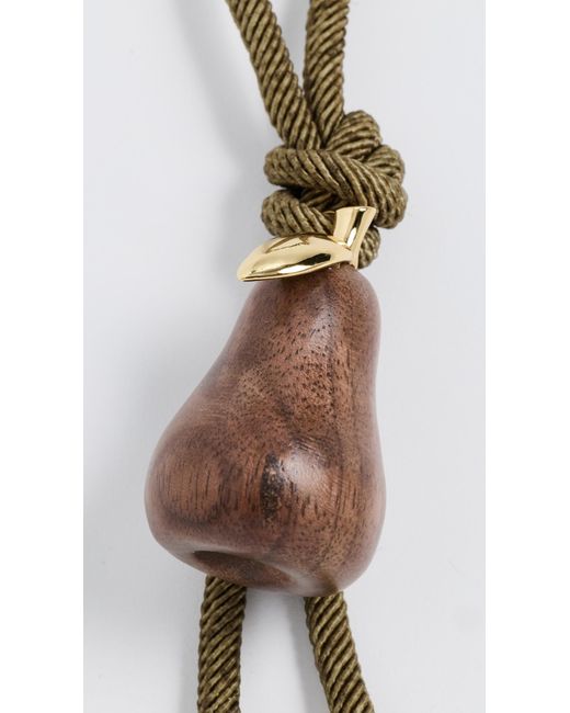 Madewell Black Pear Beaded Cord Bag Charm
