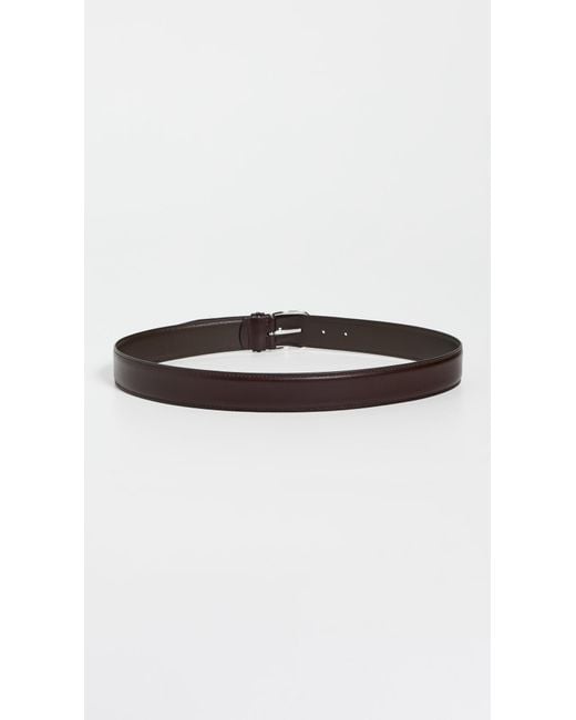 Andersons Black Leather Dress Belt for men