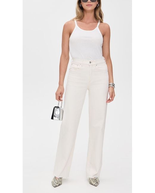 Le Jean White Column Jeans