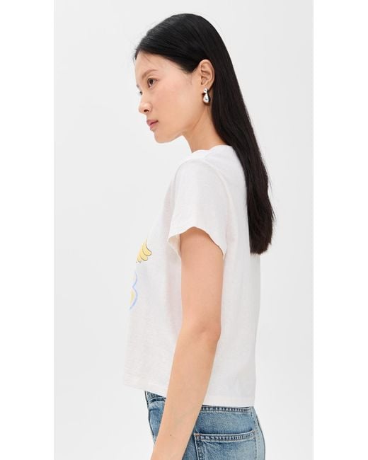 Re/done Blue 50S Boxy Clouds Tee