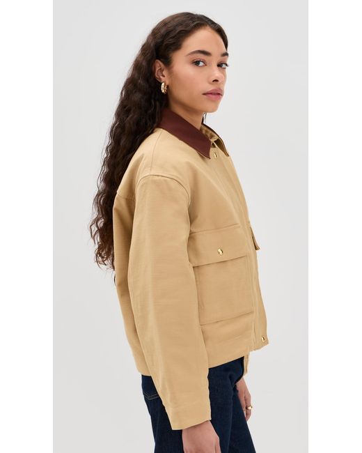 Rag & Bone Blue Nonie Cotton Barn Jacket