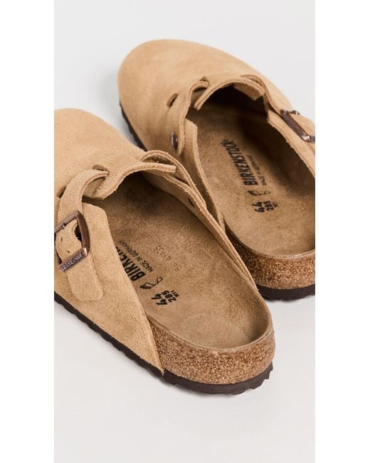 Birkenstock White Boston Clogs for men