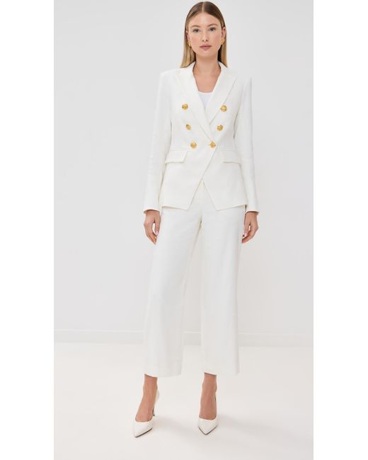 Veronica Beard White Miller Dickey Jacket