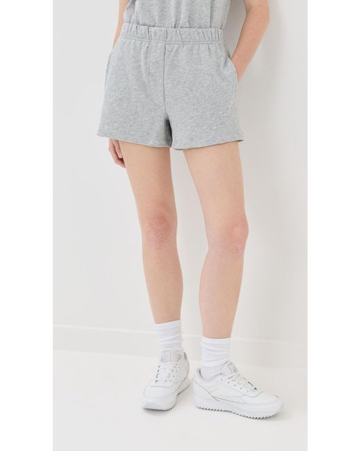 Tibi Multicolor Light Weight Sweatshirting Short Shorts
