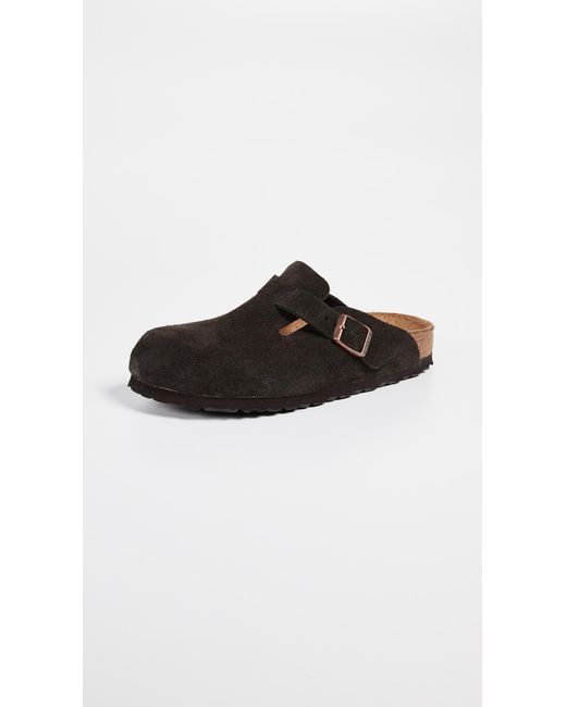 Birkenstock Black Boston Soft Footbed Clogs