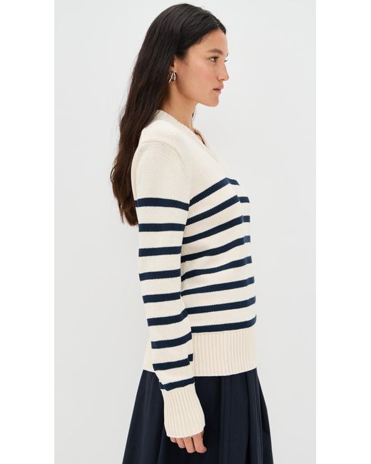 Jenni Kayne Black Cotton Kate V Neck Pullover
