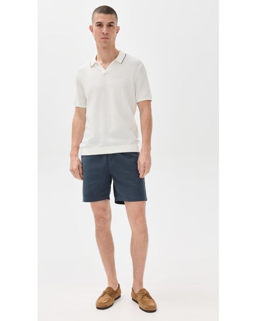 Faherty Brand Blue Essential Drawstring Shorts 6 for men