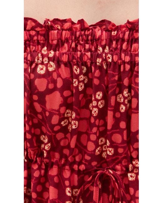 Ulla Johnson Red Kalila Coverup