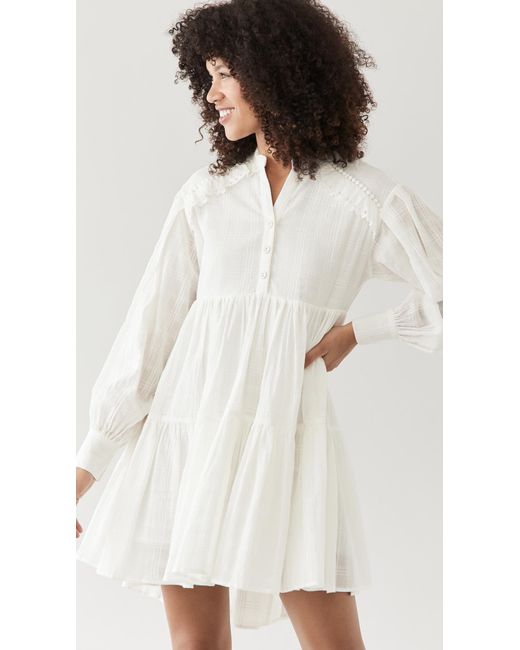 white shirt smock dress