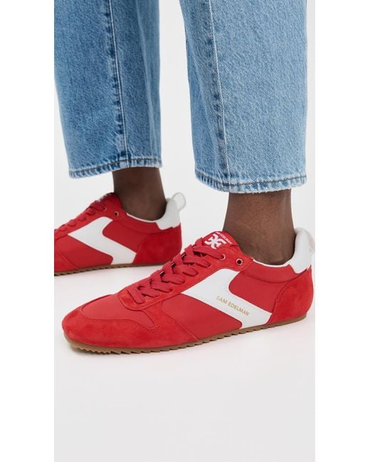 Sam Edelman Red Zaria Sneakers