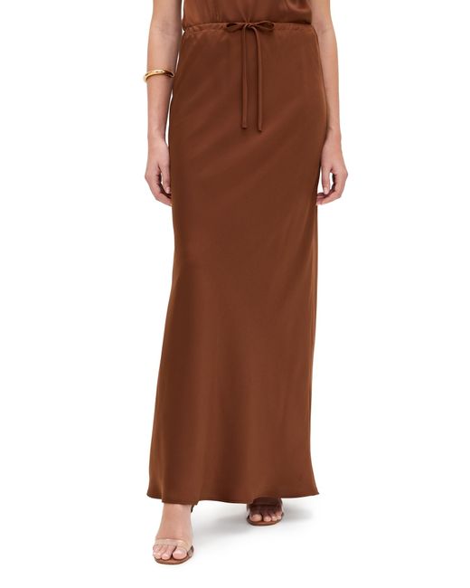 Wayf Brown Carol Drawstring Skirt