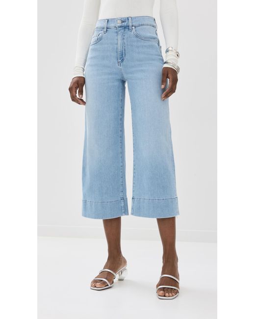 Le Jean Blue Rosie Crop Wide Leg Jeans