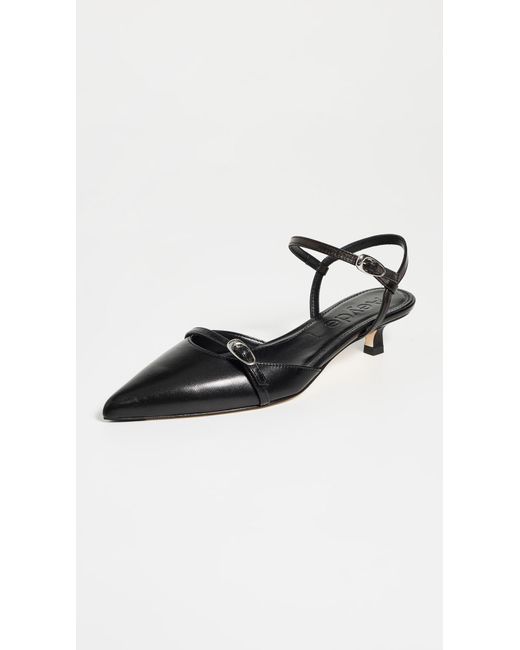 Aeyde Black Melia Nappa Leather Heels