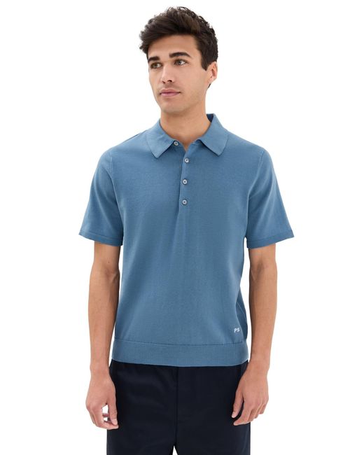 Paul Smith Blue Sweater Polo for men