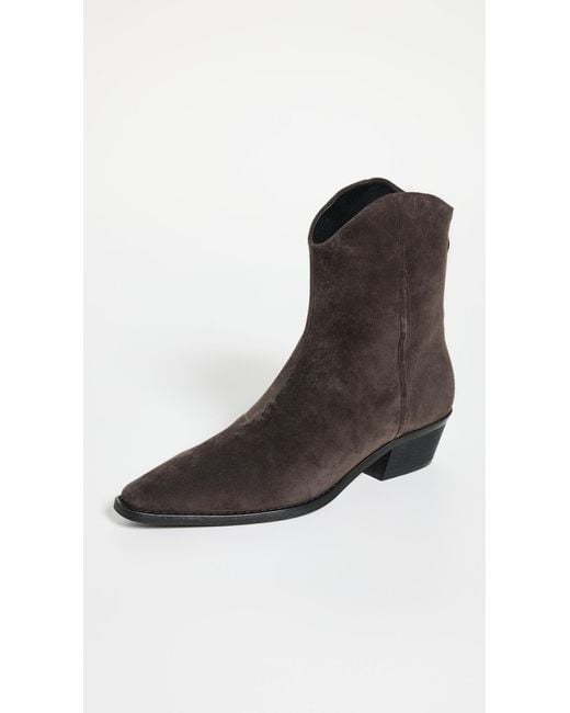 Black Suede Studio Black Reed Boots