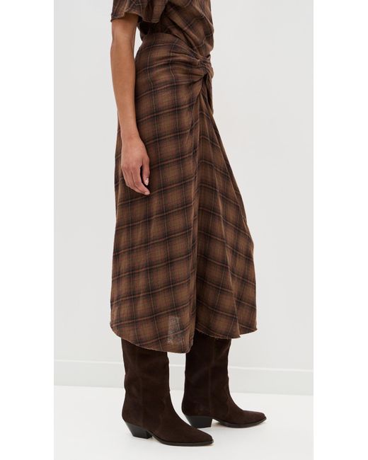Isabel Marant Brown Nicole Skirt