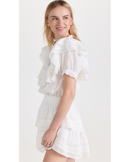LoveShackFancy White Liv Dress