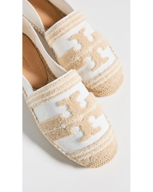 Tory Burch White Double T Espadrilles