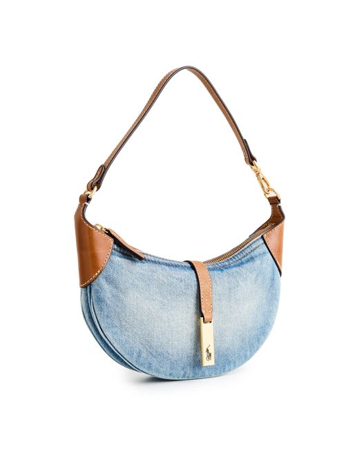 バッグ RALPH LAUREN vintage denim shoulder bag Polo Ralph Lauren Denim Shoulder Bag in Blue | Lyst