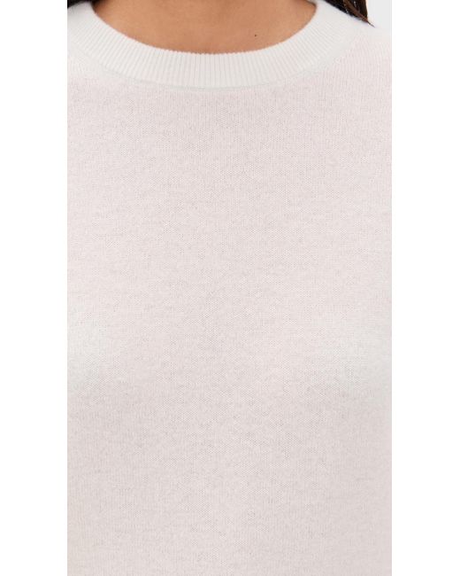 White + Warren Multicolor Cashmere Crew Pullover