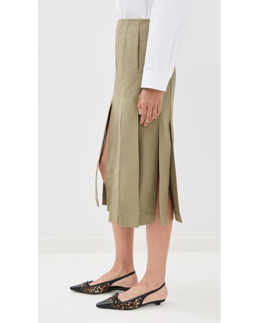 Simone Rocha Green Multi Slit Skirt
