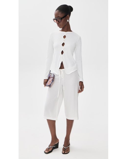 Sixxta White Helen Top