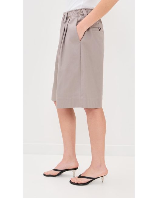 MERYLL ROGGE Natural Drawstring Chino Shorts